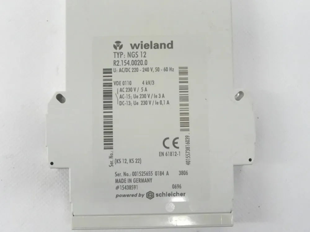 Wieland NGS 12 Koppelrelais