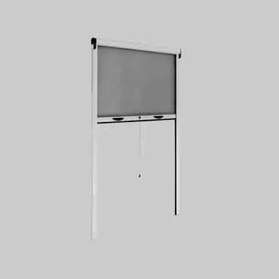 Zanzariera Avvolgibile Verticale Professionale 100X160 Cm - Col. Bianco - Made Italy