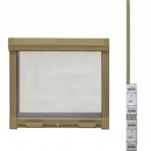 Zanzariera Kit Molla Frizionata Colore Bronzo Cm.120X170H. Vette
