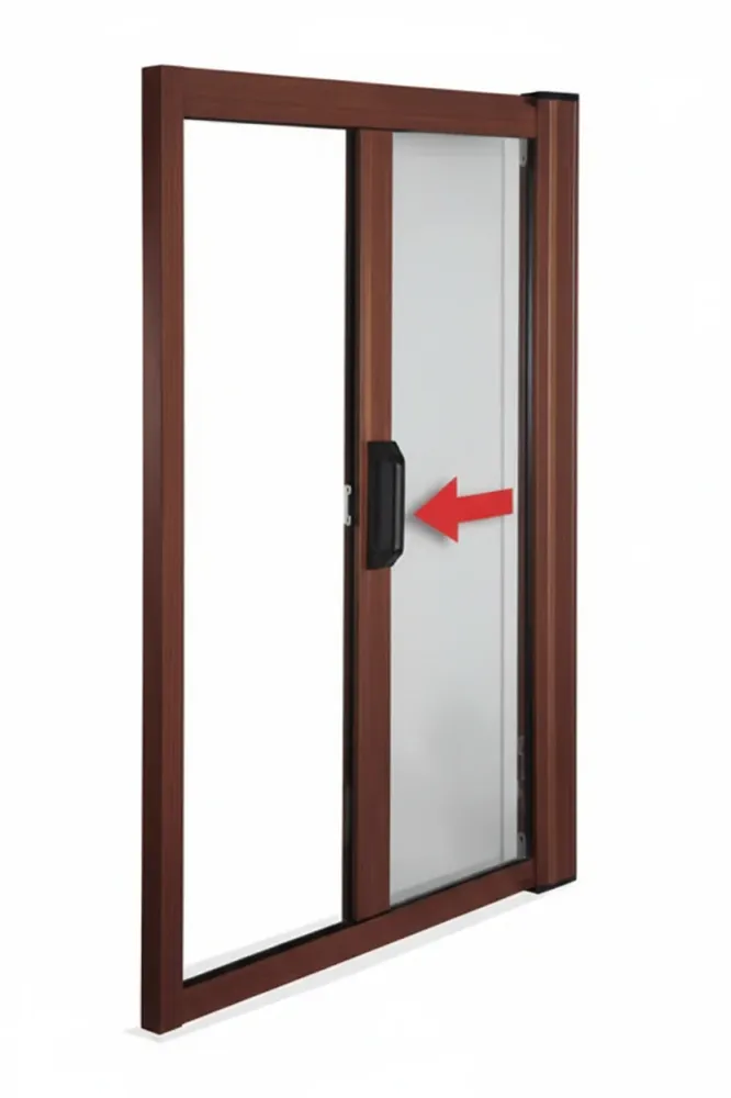 Zanzariera Rullo Laterale Chiusura Gancio Colore Marrone Cm.150X250H. Sangiorgio