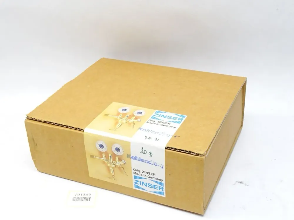 Zinser Kohlendioxyd Druckmiderer 20bar 2510260-020 Argon / Neu OVP versiegelt