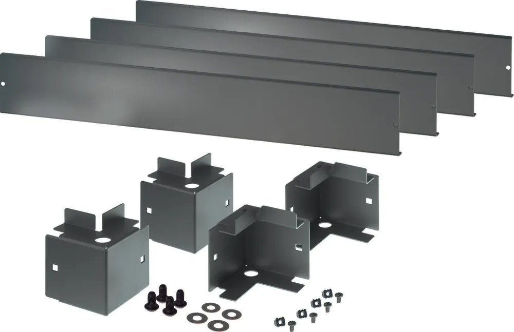 Zoccolo 600 x 600 mm per Armadi Rack Serie NextGen Nero