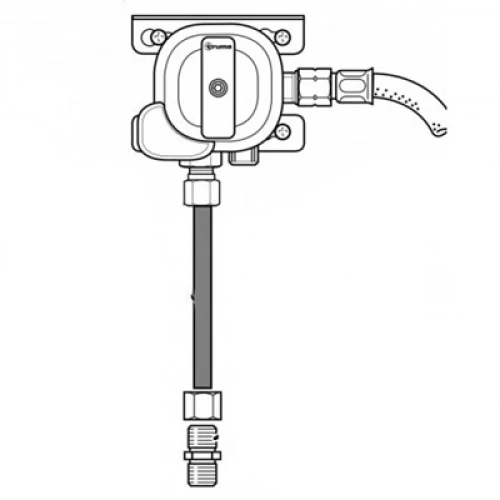 Adattatore acciaio per Monocontrol CS verticale 10pz.