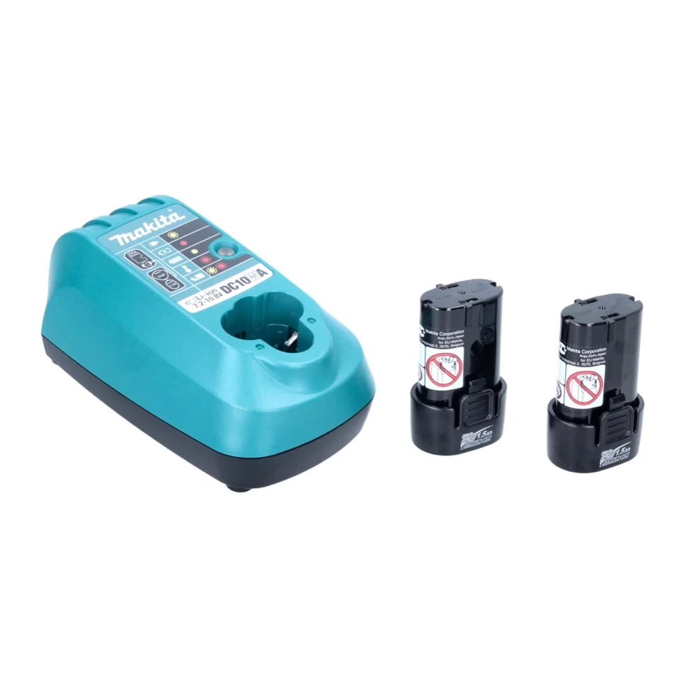 Makita TD 022 DSE Avvitatore impulsi batteria 7,2 V 25 Nm + 2x batteria 1,5 Ah + caricabatterie + borsa