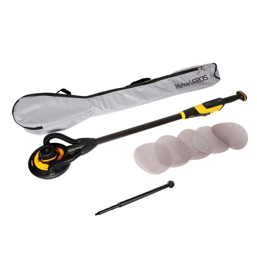 Mirka LEROS 950 CV Levigatrice per soffitto - parete 350W / 225mm ( MIW9502022BA ) + Abrasivo rete + Borsa + Prolunga 67 c...