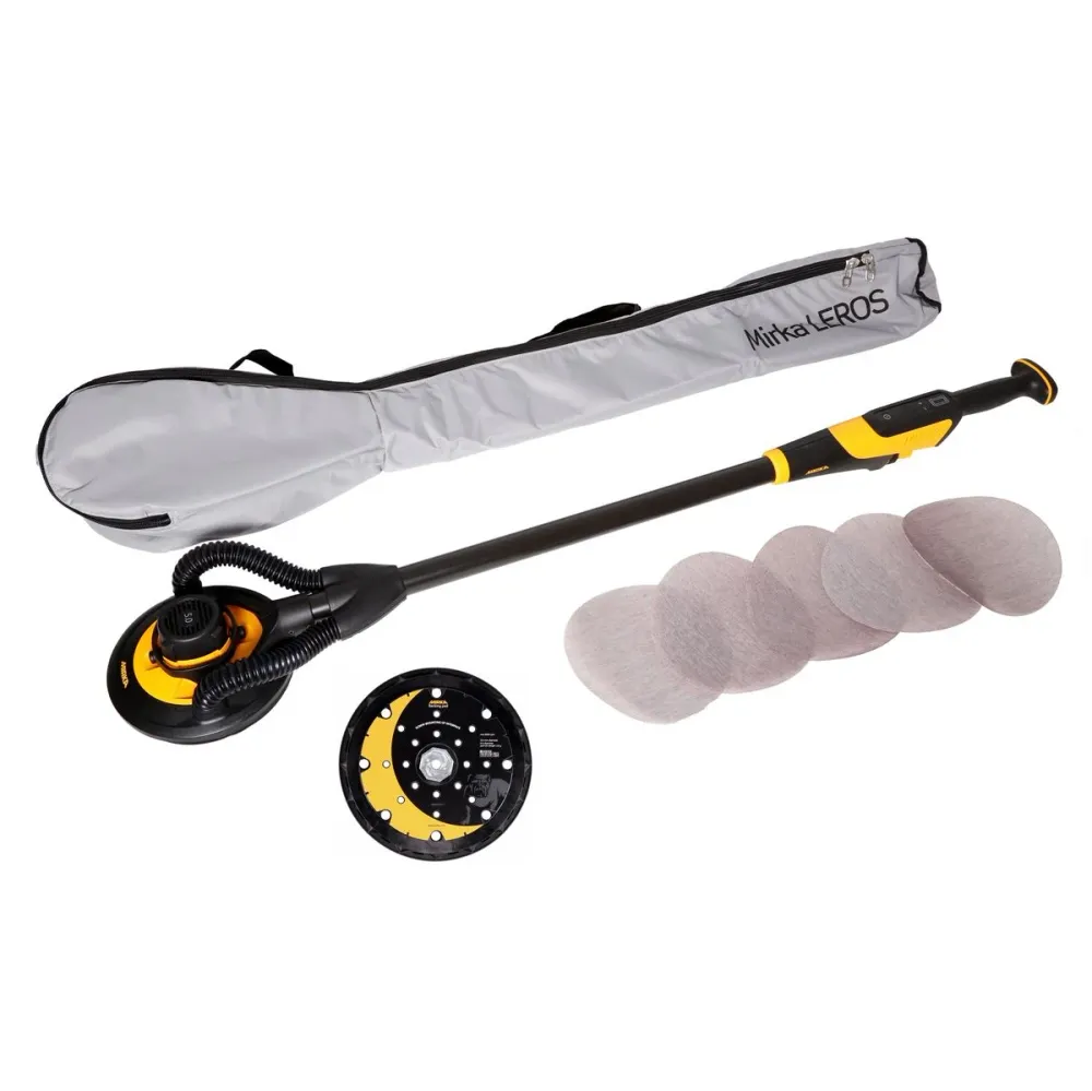 Mirka LEROS 950 CV Levigatrice per soffitto - parete 350W / 225mm ( MIW9502022BA ) + Abrasivo rete + Platorello KIT 225mm...