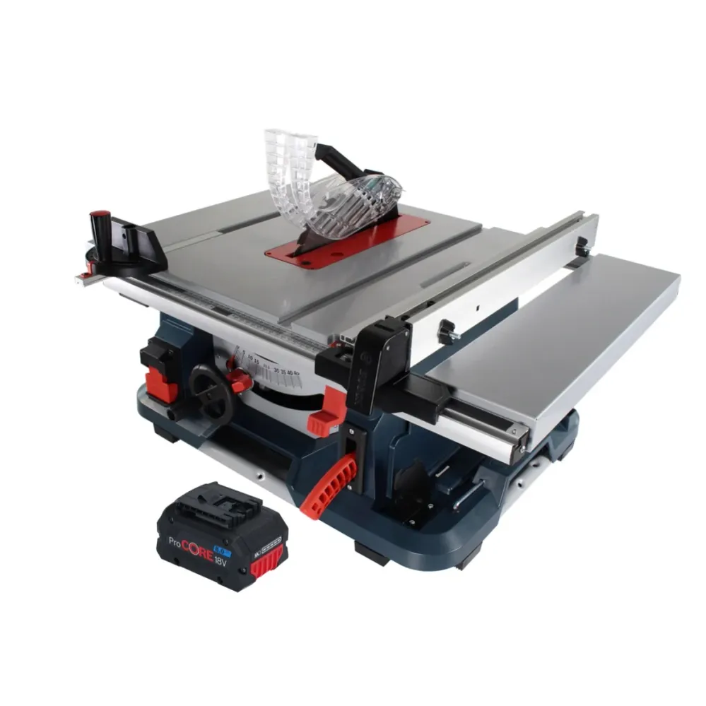 Bosch GTS 18V-216 Professional Sega circolare da tavolo batteria 18 V 216 mm Biturbo Brushless + 1x batteria ProCORE 8,0 A...