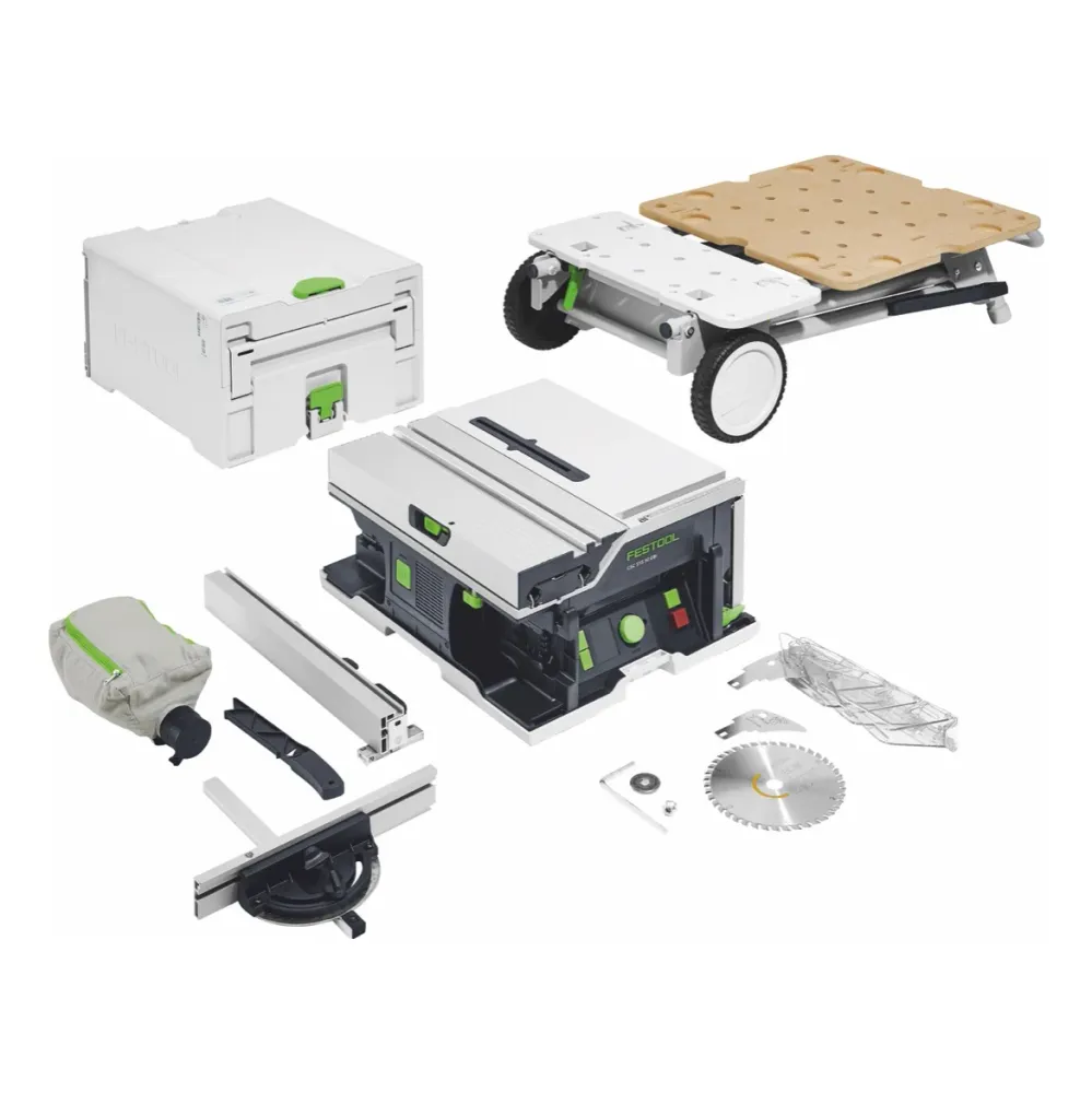 Sega circolare batteria Festool CSC SYS 50 EBI-Basic-Set 36 V ( 2x 18 V ) ( 577371 ) 168 mm brushless + telaio di base - s...