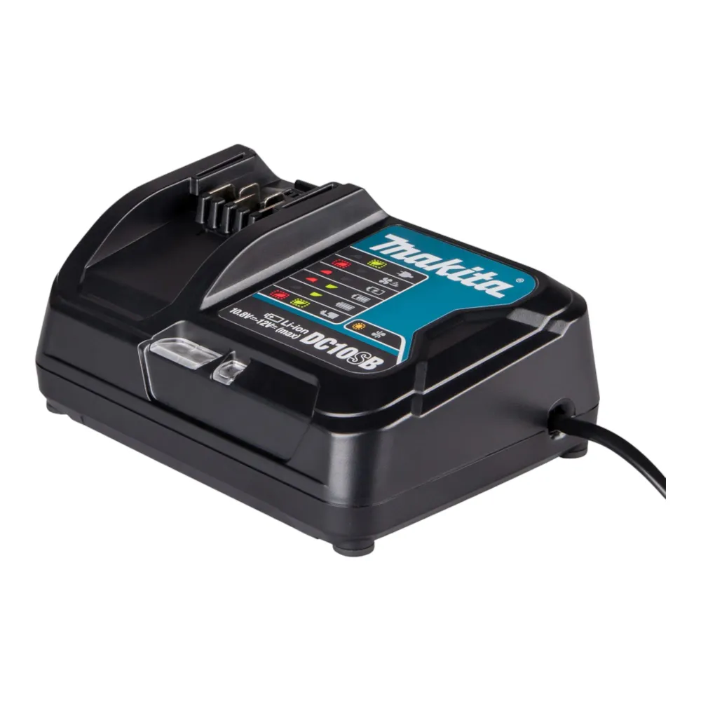 Makita DA 332 DSYJ trapano angolare batteria 12 V max. 12 mm + 2x batteria 1,5 Ah + caricabatterie + Makpac