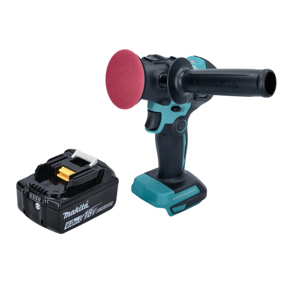 Makita DPV300G1 Lucidatrice batteria 18V - 50/80mm - Brushless + 1x batteria 6.0 Ah - senza caricabatterie