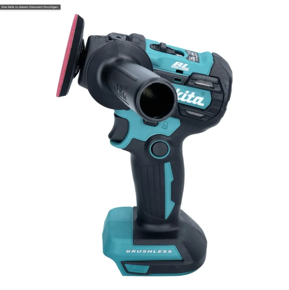 Makita DPV300RG1 Lucidatrice batteria da 18 V - 50 / 80 mm - Senza spazzole + 1 batteria da 6,0 Ah + caricabatteria