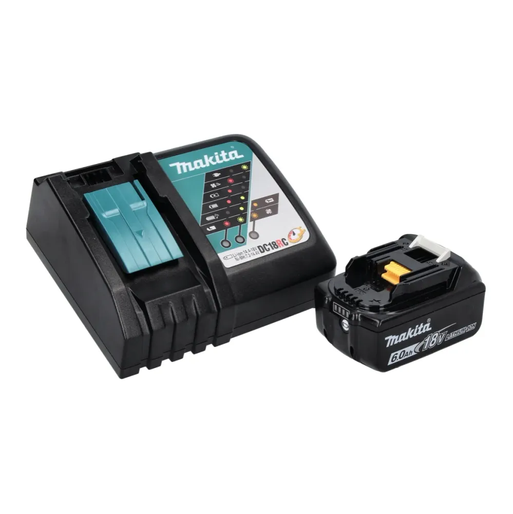 Makita DPV300RG1 Lucidatrice batteria da 18 V - 50 / 80 mm - Senza spazzole + 1 batteria da 6,0 Ah + caricabatteria