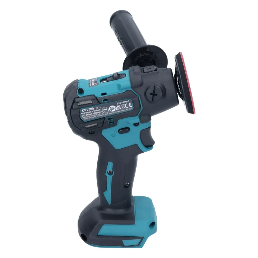 Makita DPV300RG1 Lucidatrice batteria da 18 V - 50 / 80 mm - Senza spazzole + 1 batteria da 6,0 Ah + caricabatteria