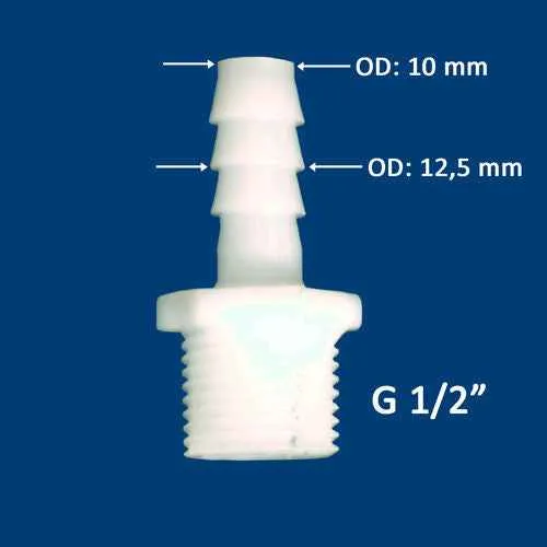 Adattatore di collegamento EC/G½ x 10 mm - THC-EC-G1/2-10
