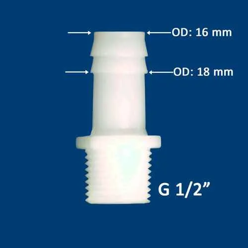 Adattatore di collegamento EC/G½ x 16 mm - THC-EC-G1/2-16