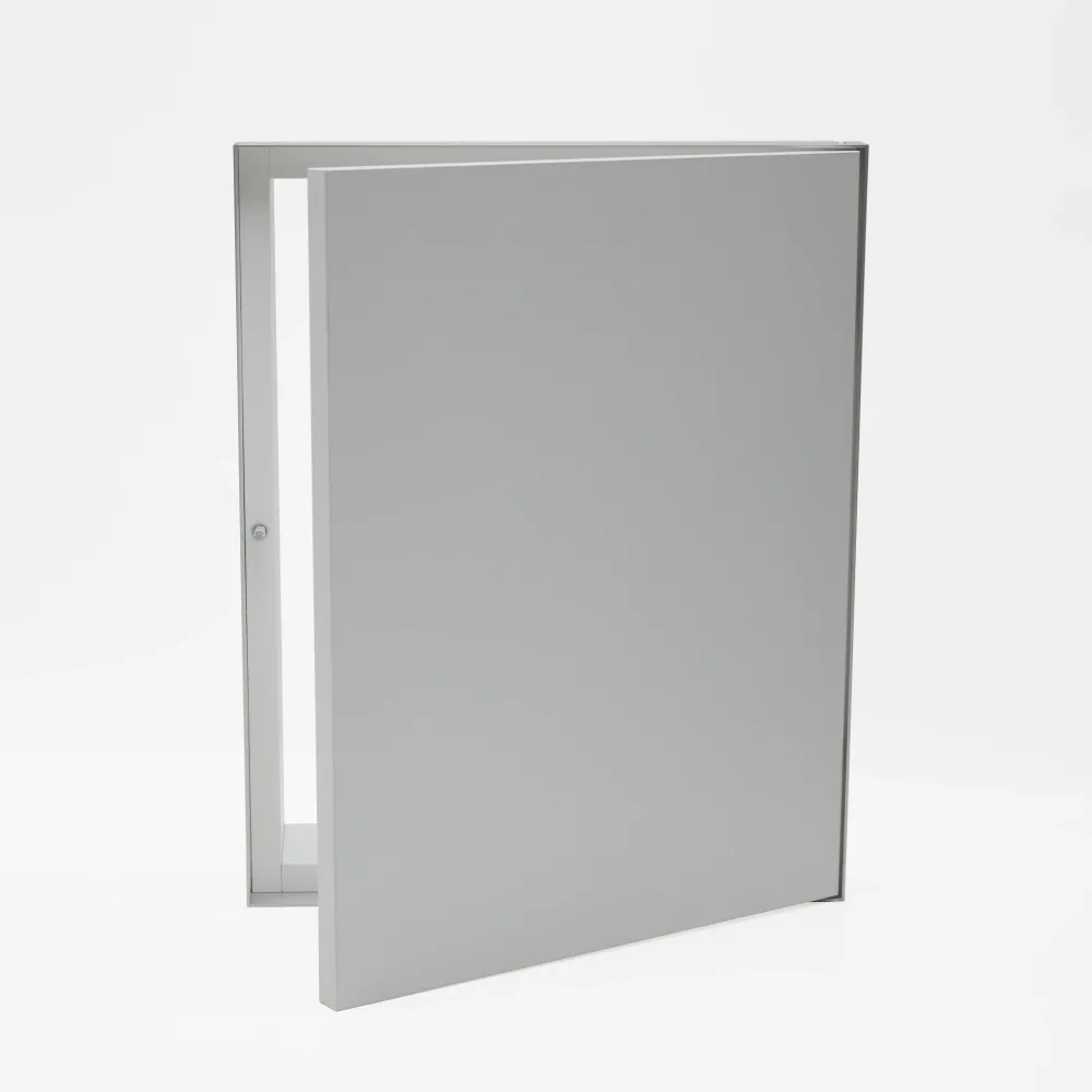 BOTOLA SU MISURA CORNICE ALLUMINIO 1 ANTA PUSH SPORTELLO INVISIBILE RASOMURO RASOPARETE 40x50H