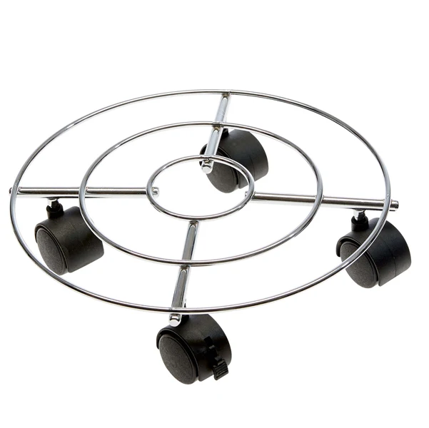Verdemax - 5109 - Trolley portavaso acciaio - Ø 30 cm - Verdemax - 91935 - Conf. da 1 Pz.