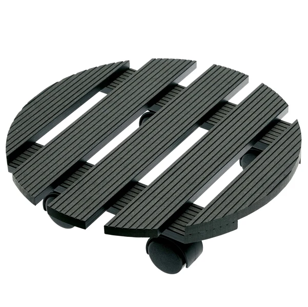 Verdemax - 5144 - Trolley portavaso WPC idrorepellente - Ø 30 cm - Verdemax - 91936 - Conf. da 1 Pz.