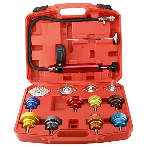 FreeTec Tester di pressione carburante 14 Pz Kit tester per perdita di...
