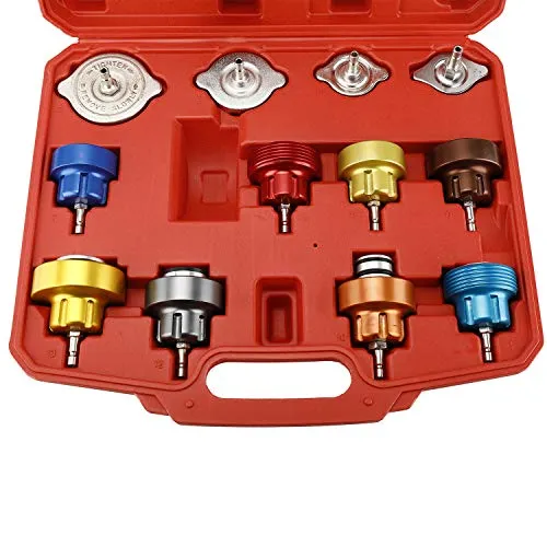 FreeTec Tester di pressione carburante 14 Pz Kit tester per perdita di...