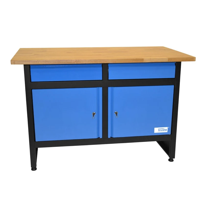 GÜDE GW 2/2 Banco da lavoro con ripiano legno