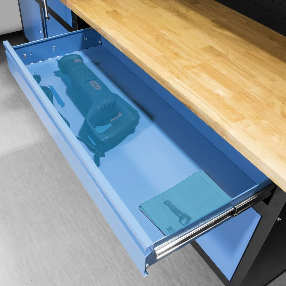 GÜDE GW 2T Banco da lavoro con ripiano legno
