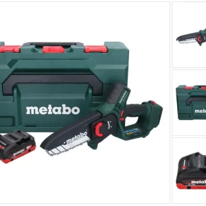 Metabo MS 18 LTX 15 sega da potatura batteria 18 V 15 cm 5 m/s + 1x batteria ricaricabile 4,0 Ah + metaBOX - senza caricab...