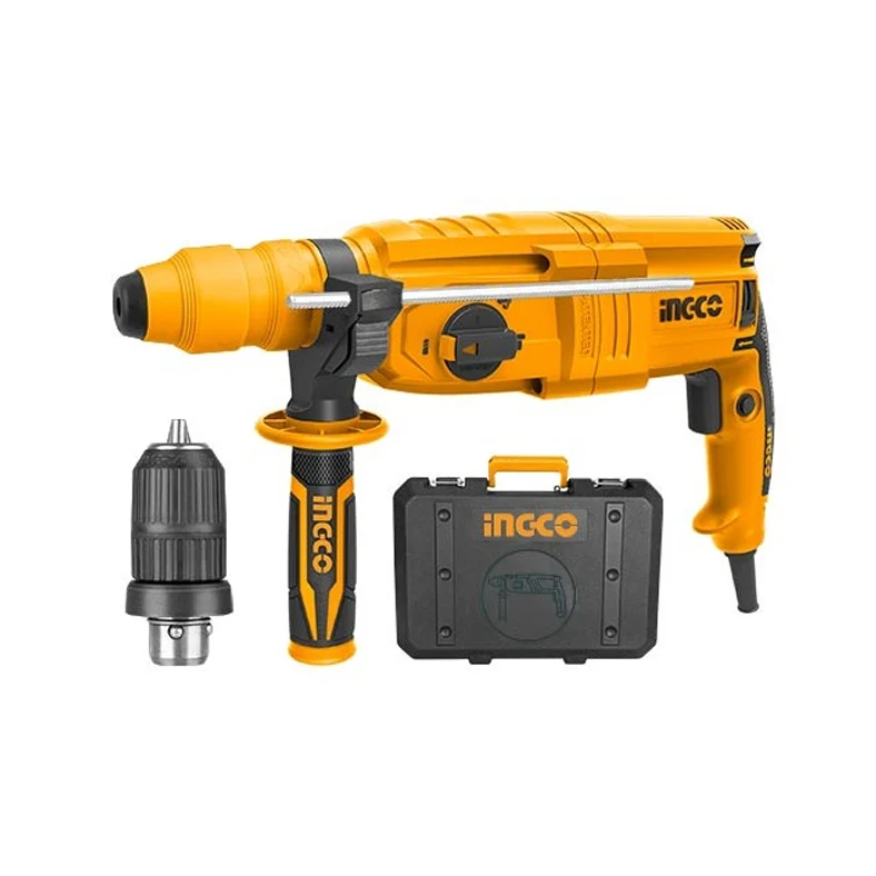 800W hammer drill raddoppiato spindle and INGCO accessories Fashion con Chiave Esagonale Inclusa