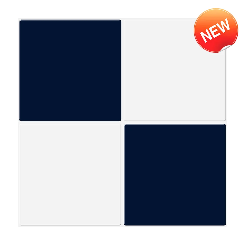 Blue And White Square Peel And Stick Backsplash Tile- Thicker Design | Resistenza IP68