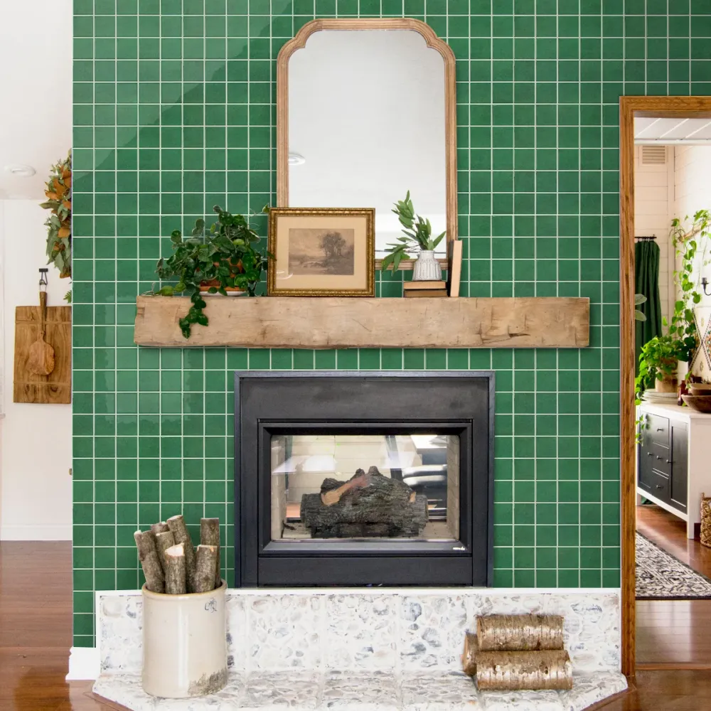 Certificato UNI Green Square Peel and Stick Backsplash Tile - Thicker Design