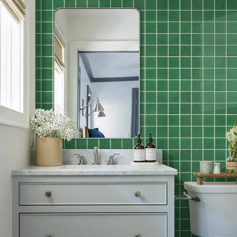 Certificato UNI Green Square Peel and Stick Backsplash Tile - Thicker Design