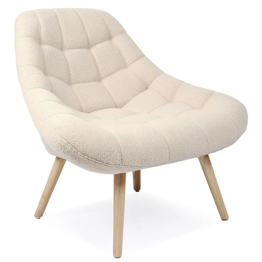Danios Poltrona scandinava Tessuto loop sabbia