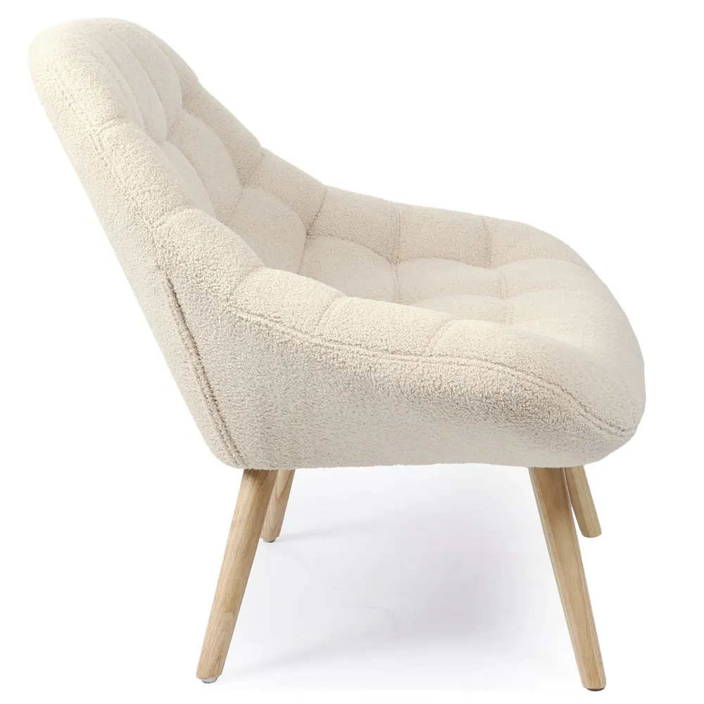 Danios Poltrona scandinava Tessuto loop sabbia