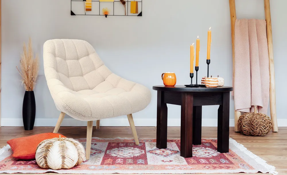Danios Poltrona scandinava Tessuto loop sabbia