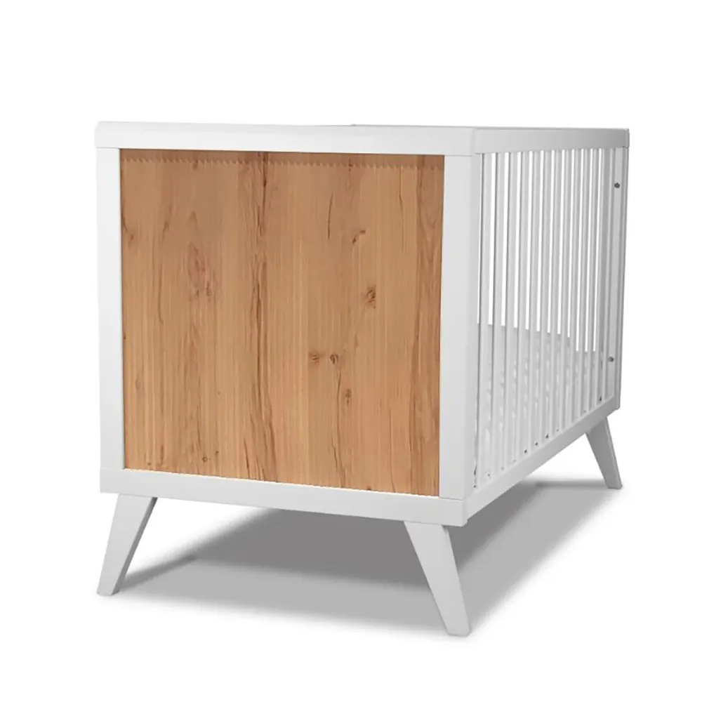 Pali Milano Deluxe Iconico Crib White/Biscotti