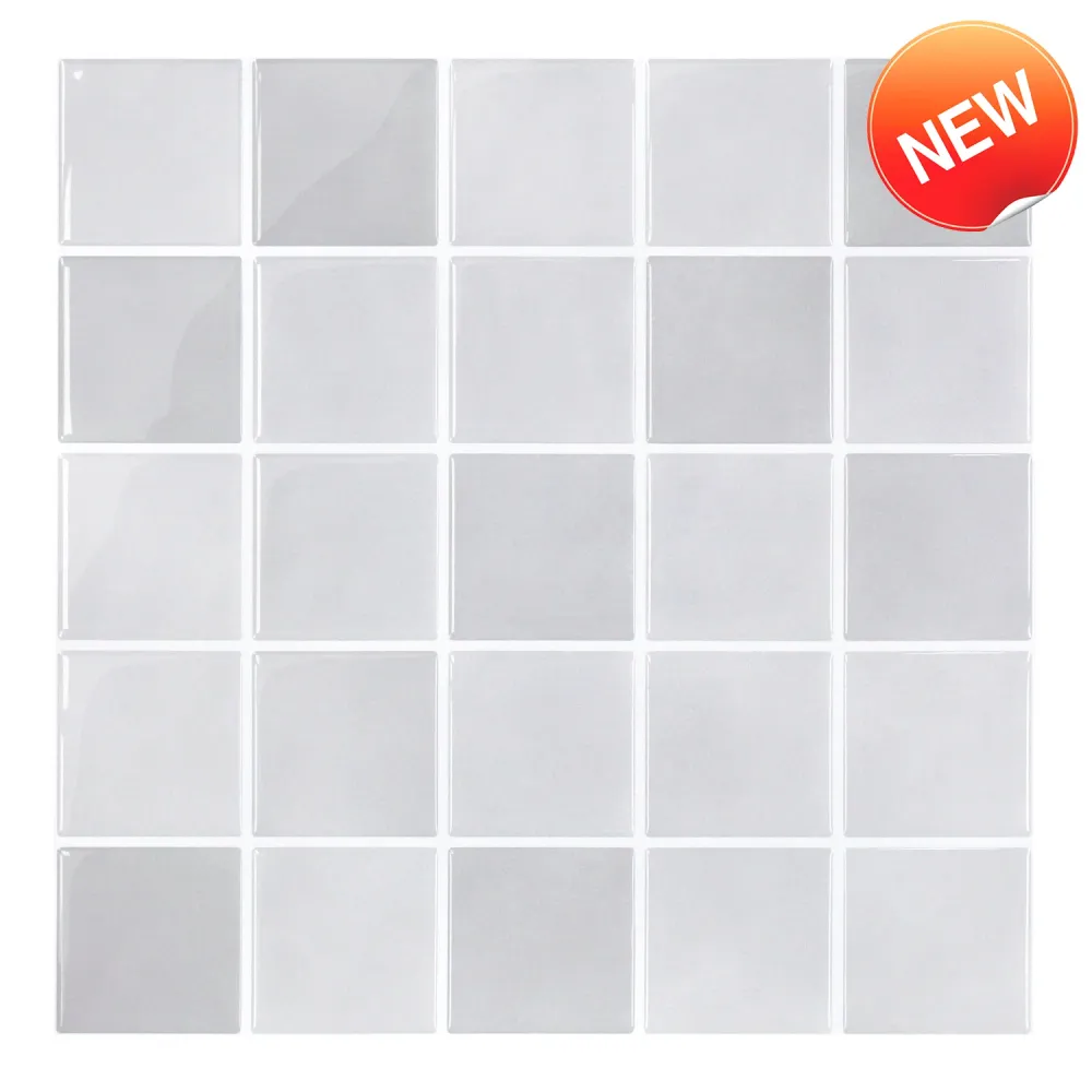 Perla Square Peel and Stick Backsplash Tile - Thicker Design
