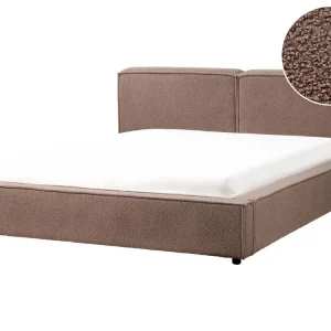 Professionale Antivibrante Boucle EU King Size Bed Brown LINARDS