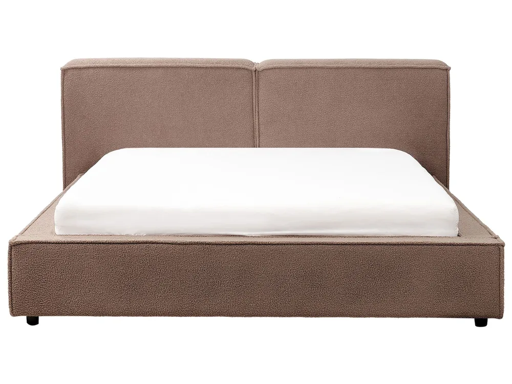 Professionale Antivibrante Boucle EU King Size Bed Brown LINARDS