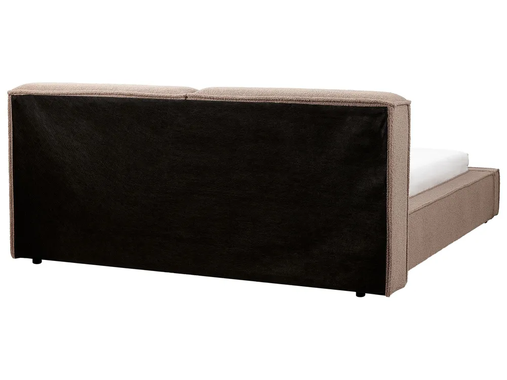 Professionale Antivibrante Boucle EU King Size Bed Brown LINARDS