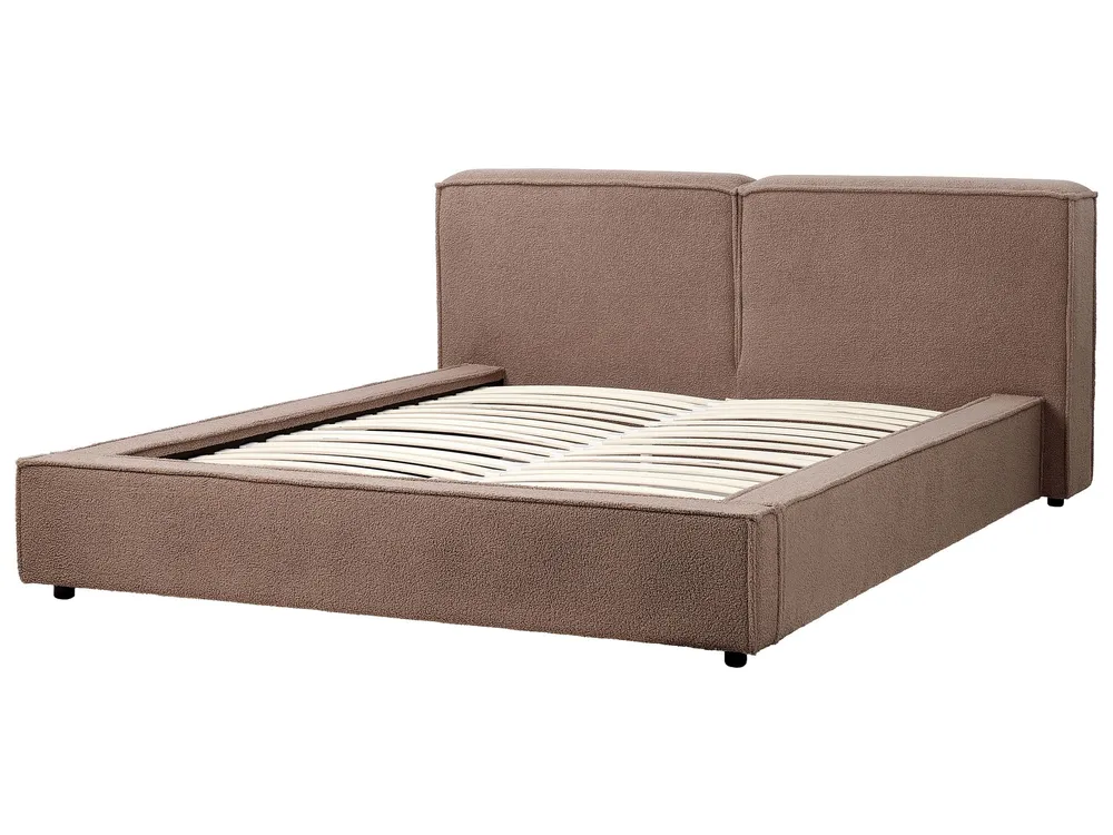 Professionale Antivibrante Boucle EU King Size Bed Brown LINARDS