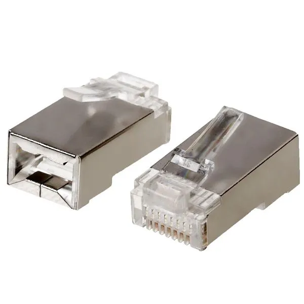 Spina modulare Helos RJ45 8P8C schermata PU: 10 pezzi 48300 per Strutture Alluminio