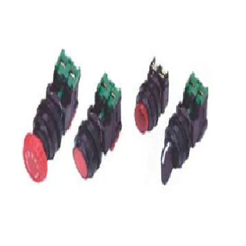 22mm Advance Controls Non Metallic Non Illuminated Push/Pull Maint Round Mushroom Button 104414 (Pack 3)