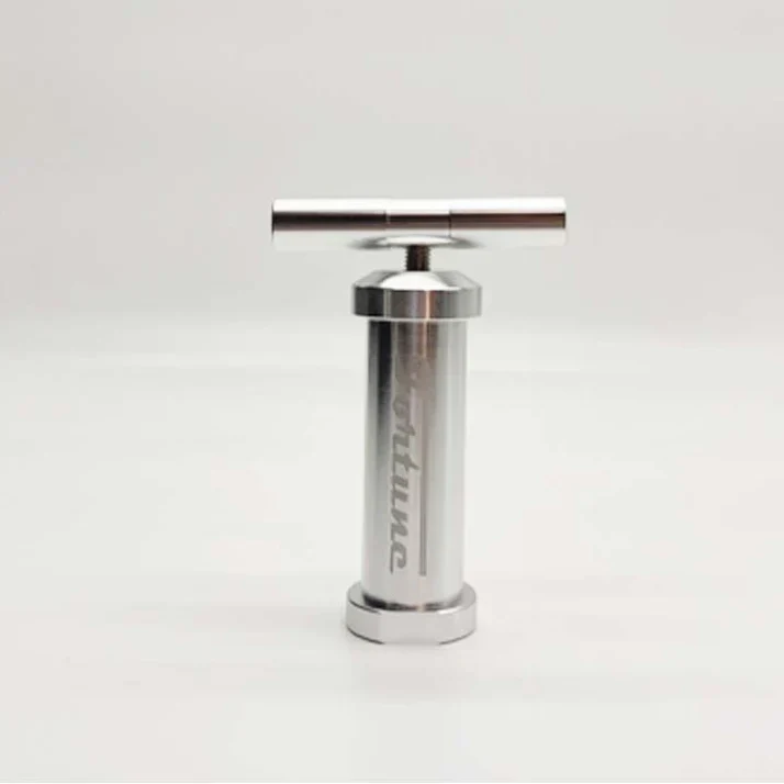 Fortune - 4.75" T-Handle Pollen Press Compressor Ottone Nichelato