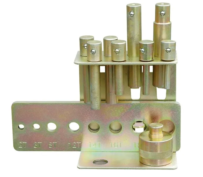 Set mandrini pressione ELMAG per collezione EUROPRESS (fino 20 t) 81850 con Rivestimento Nylon