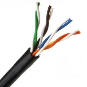 24 AWG Category 6 Plenum UTP 1000FT Nero puro Box Cable 10188830