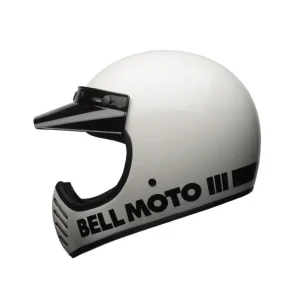 Helmet Moto-3 Tradizionale White - Bell Helmets Small