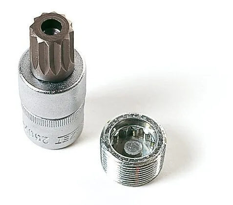 Bussola per cacciavite Hazet Öldienst quadro cavo 125 mm (1/2 pollice) profilo interno multi-dente XZN con perno M16 2567-16