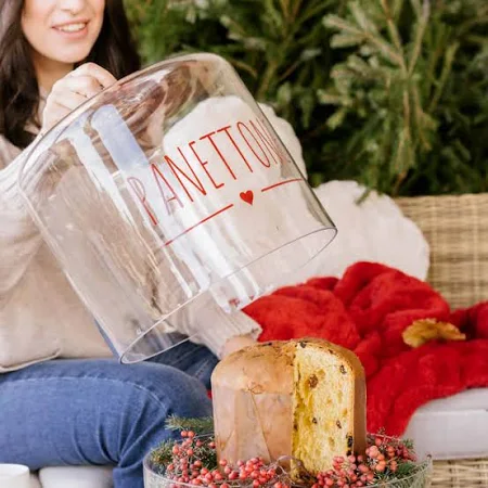 Campana vetro dolci Panettone My Home Christmas Edition NUVOLE DI STOFFA
