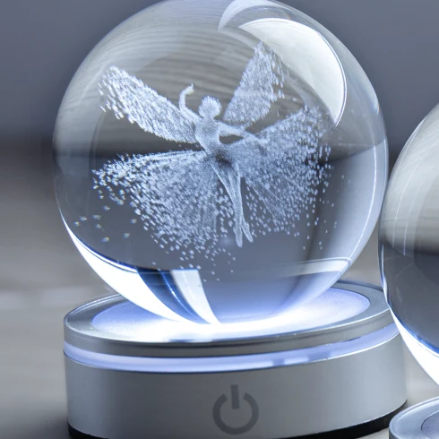 Catena per Ancoraggio Hervit - Sfera crystal planet Ballerina Ø10cm