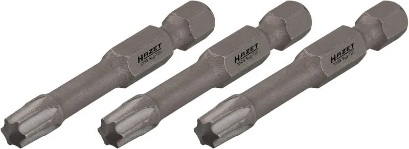 Impatto Hazet punte di torsione per cacciavite macchina esagono saturato 63 (1/4 di pollice) profilo interno TORX® T10 num...